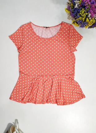 ❤️ трикотажна футболка блуза з баскою