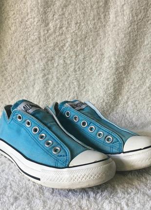 Кеды converse, голубые