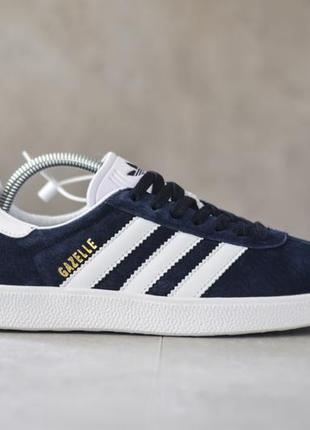 Стильні чоловічі кросівки, кеди демісезонні Mens adidas gazelle сині адідас