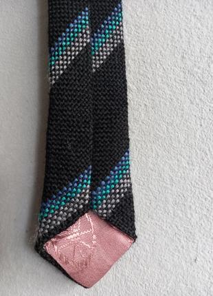 Винтажный шерстяной галстук4 фото