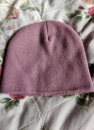 Теплая демисезонная шапка, шапочка