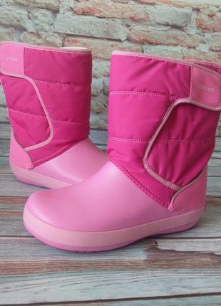 Дутики crocs snow boot 204660 j5 37-38 для дівчаток