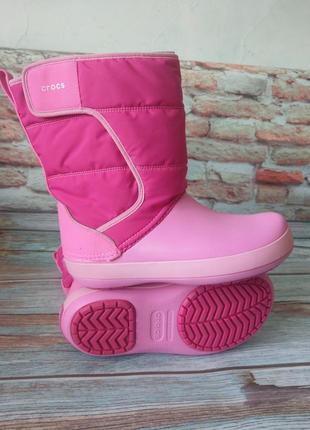 Дутики crocs snow boot 204660 j5 37-38 для девочек4 фото