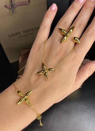 Набір прикрас в стилі louis vuitton 🎗🔝🎗люкс якість