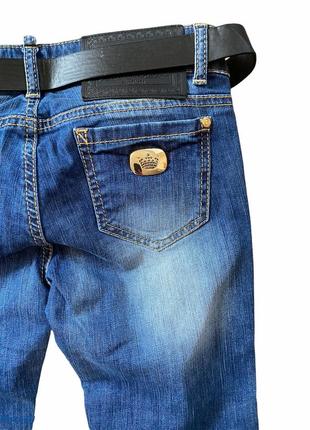 Женские джинсы amnesia со вставками из чёрного кружева4 фото