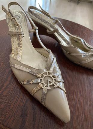 Босоножки туфли балетки танкетка италия1 фото