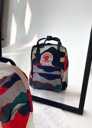 Рюкзак fjallraven kanken mini портфель фьялравен канкен міні різнобарвний2 фото