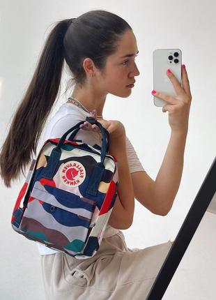 Рюкзак Fjallraven kanken рюкзак портфель фьялравен канкен мини разноцветный