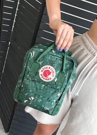 Рюкзак fjallraven kanken mini портфель фьялравен канкен мини зеленый5 фото