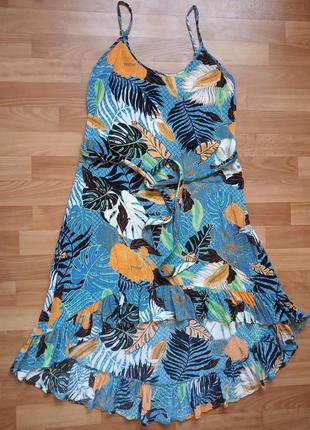 Лёгенькое вискозное платье,сарафан river island resort р.м