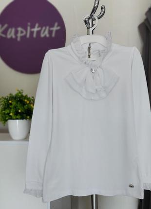 Трикотажна шкільна блуза breeze на дівчинку 12 і 14 років