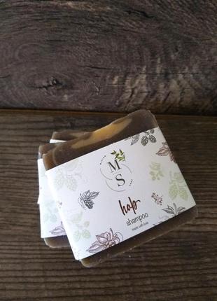 Твердий шампунь на темному пиві