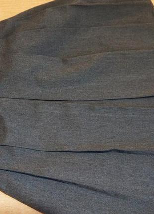 M&s юбка в складочку 9-10 лет классическая школьная спідниця  класична шкільна4 фото