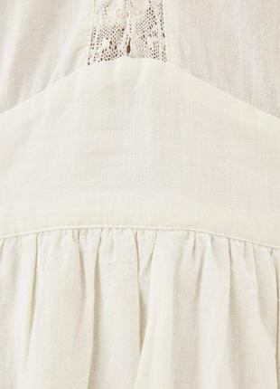 Нове плаття сорочка zara міді коміром гудзиках халат бежеве бавовняне довгим7 фото
