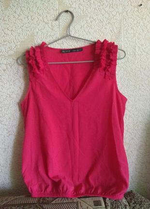 Блуза кофта майка zara basic ☕ розмір s/40р