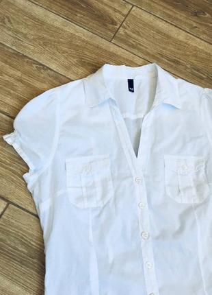 Белая хлопковая рубашка, производство индия2 фото
