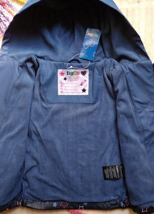 Куртка грязепруф на флисе дождевик ветровка демисезонная lupilu9 фото