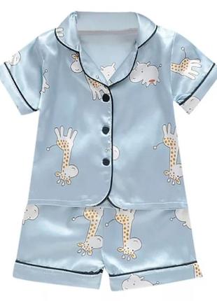 Пижама на мальчика хлопчика девочку дівчинку 2-3г штаны кофта 92-98см