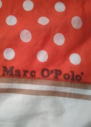 Палантин, хустка , в горошок, котон,  батист, від marc o'polo'2 фото