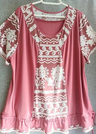 Блуза в етно стилі бохо розмір 58-60