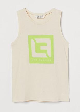 Річна бавовняна майка h&m