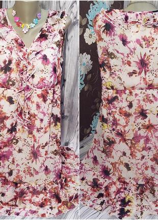 Летнее платье сарафан легкое разноцветное на подкладке р.46-48 street one5 фото