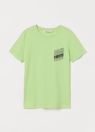 Хлопковая футболка h&m