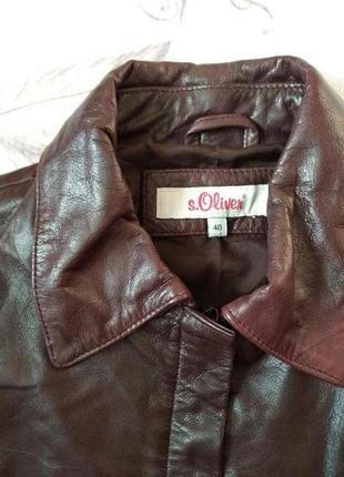 Куртка кожаная женская р-р 46-48 (евро р.40)3 фото