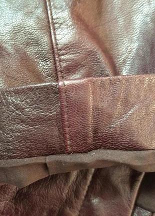 Куртка кожаная женская р-р 46-48 (евро р.40)4 фото