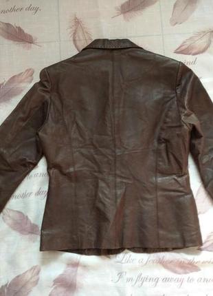 Пиджак кожаный женский р-р 46-48 (евро р.40)2 фото