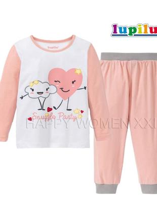Пижама для девочки 4-6 лет lupilu домашняя одежда лупилу