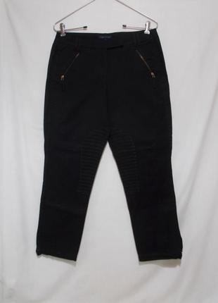 Джинси crop дизайнерські текстурні чорні 'josephine &amp; co' 48-50р