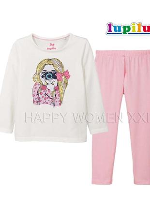 2-4 роки піжама для дівчинки домашній одяг штани лонгслів футболка довгий рукав реглан штаніки дом