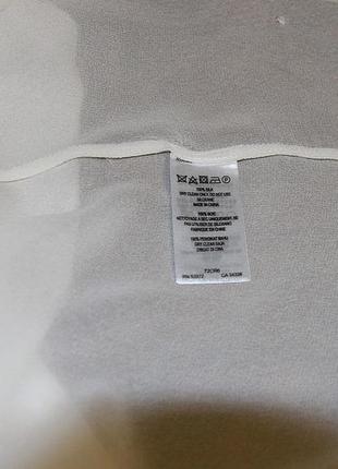Универсальная белая-молочная блузка из шёлка от french connection (великобритания)4 фото