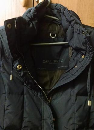 Пуховик zara basic