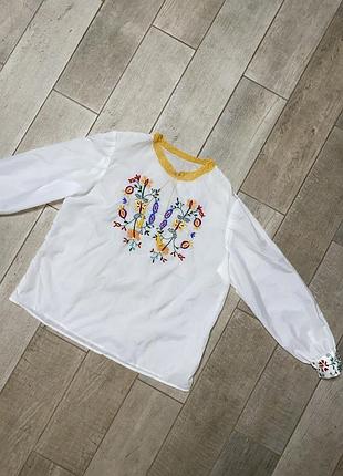 Белая блузка,вышиванка(4)