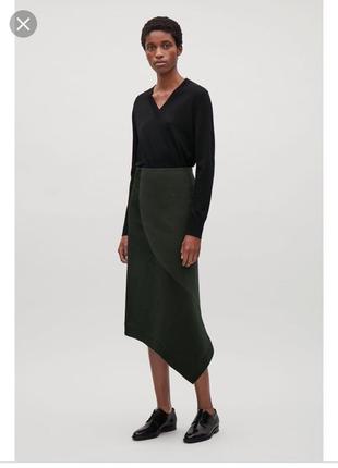 Новая (с этикеткой) оригинальная юбка цвета хаки от cos, размер евр 36, укр 42-44