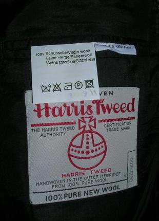 Элитный мужской твидовый пиджак harris tweed. шотландия. новый4 фото