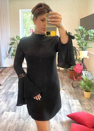 Платье чёрное с кружевом ✨сукня ✨размер s-m (8)10 фото