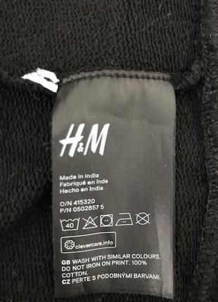 Оригинальное трикотажное платье / длинное худи с капюшоном от h&m, размер 36, укр 42-447 фото