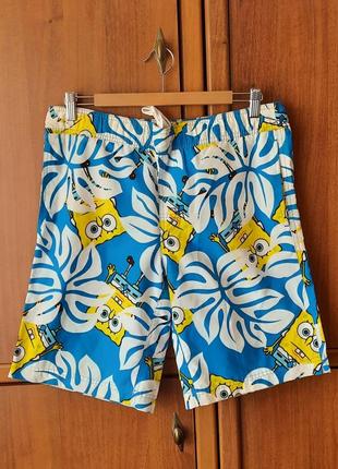 Мужские пляжные шорты спанч боб sponge bob nickelodeon1 фото
