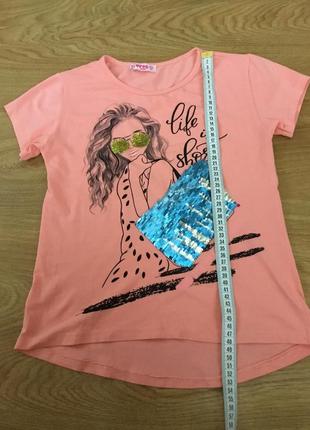 Футболка, паєтки-перевертні