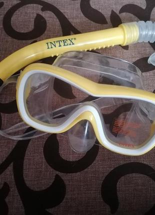 Маска + трубка для плавання intex