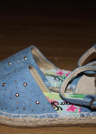 Джинсові босоножки , сандалі , еспадрильї george