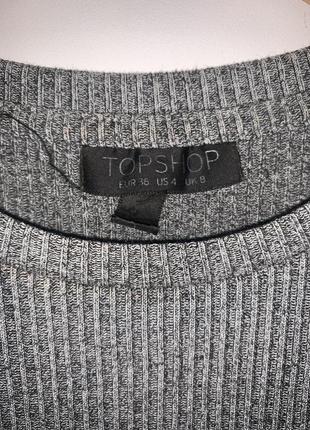 Сукня в рубчик футляр topshop3 фото