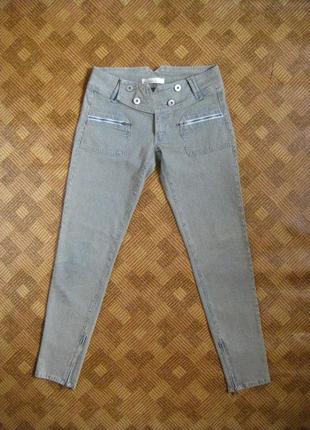 Джинсы узкие суженные скинни микрополоска винтаж pepe jeans ☕ 31w-32l / наш 46-48рр