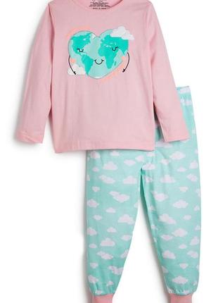 Детская пижама, пижамка для девочки в размере 98 и 104 primark, піжама для дівчинки