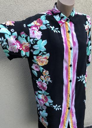 Вінтаж,блуза,сорочка,туніка,віскоза,італія,aquasuit by la perla2 фото
