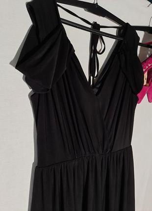 Черное вечернее нарядное платье большого размера asos2 фото