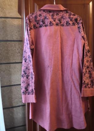 Сорочка туніка смесовий льон 2